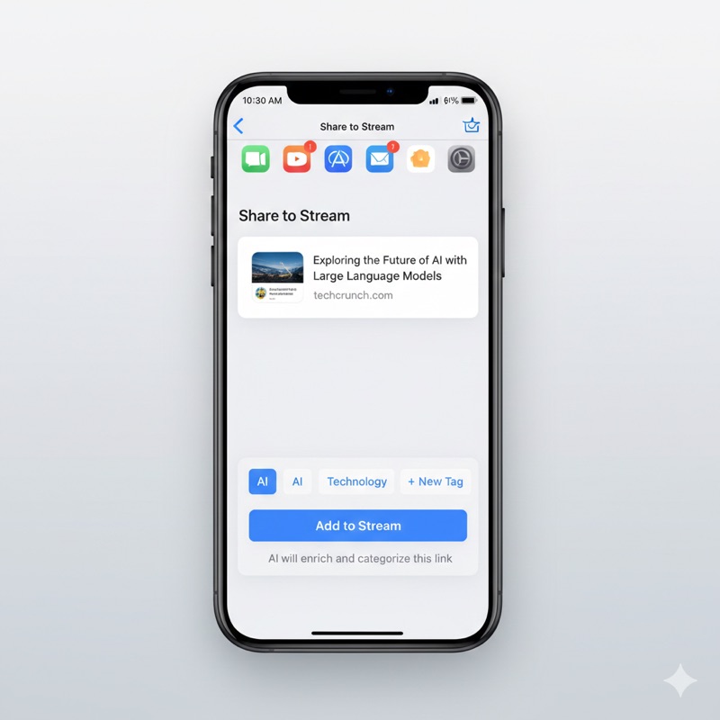 Mobile Link Sharing App